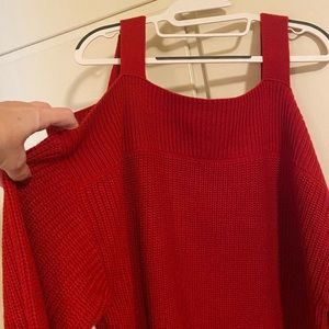 New thick cold shoulder red XL seater NY&Co.